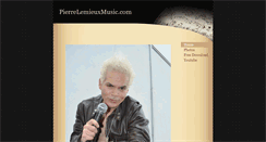 Desktop Screenshot of pierrelemieuxmusic.com