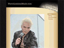 Tablet Screenshot of pierrelemieuxmusic.com